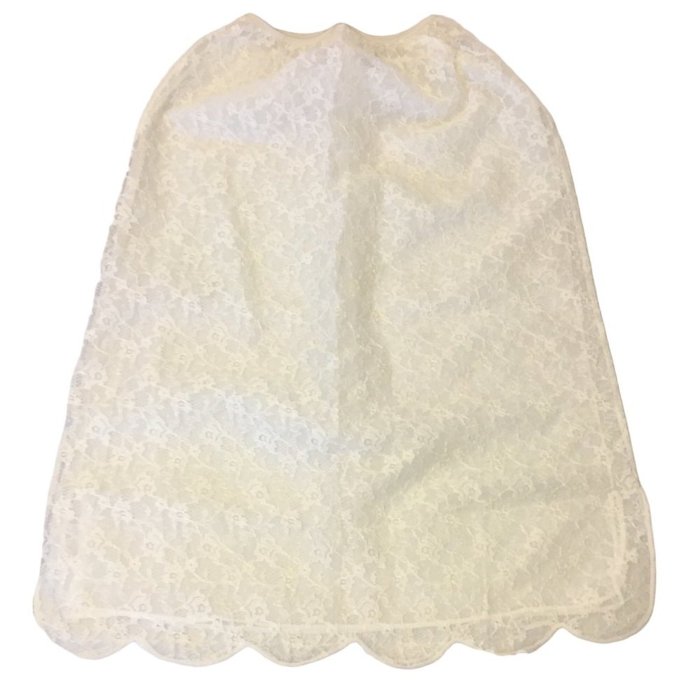 Vintage 50s Half Slip Skirt Full Lace Lined Beach Wedding Coquette Feminine (T3)